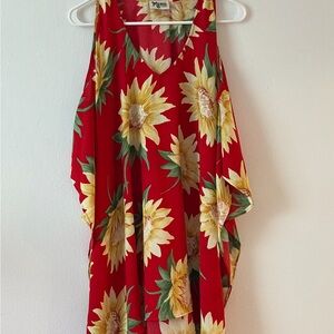 Show Me Your MuMu Red Sunflower Mini Dress